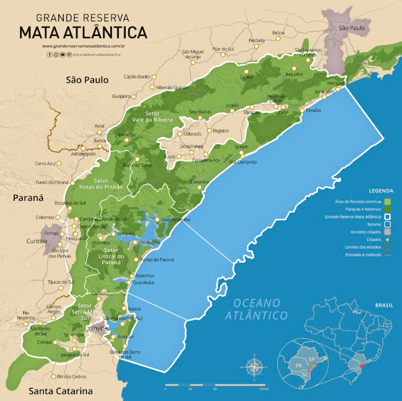 Imagem do território da Grande Reserva Mata Atlântica
